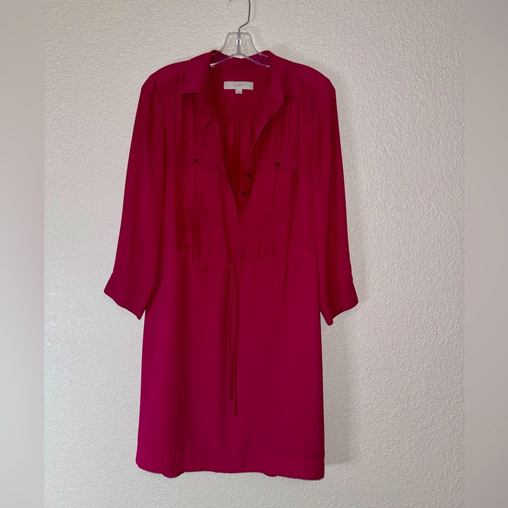 The LOFT fuschia dress
